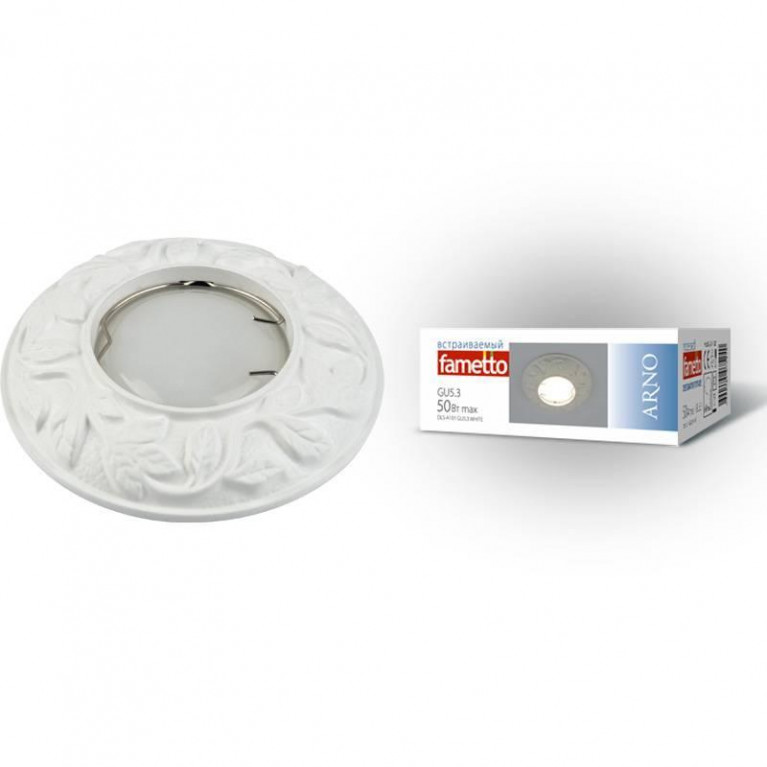 DLS-A102 GU5.3 WHITE Светильник декоративный встраиваемый ТМ Fametto DLS-A102 GU5.3 WHITE Светильник декоративный встраиваемый ТМ Fametto