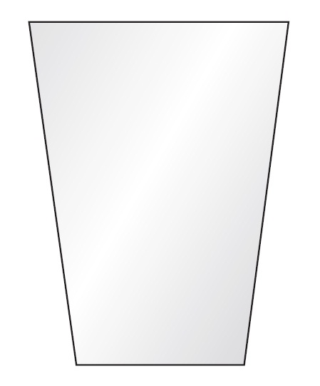 Стекло матовое (комплект 4 шт.) для светильников 4060 четырехгранник (металл) TDM