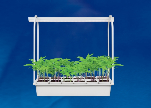 UFP-G34S WHITE 12 Подставка металлическая для светильника ULI-P 570мм. 12 кашпо в/к, белые. TM Uniel