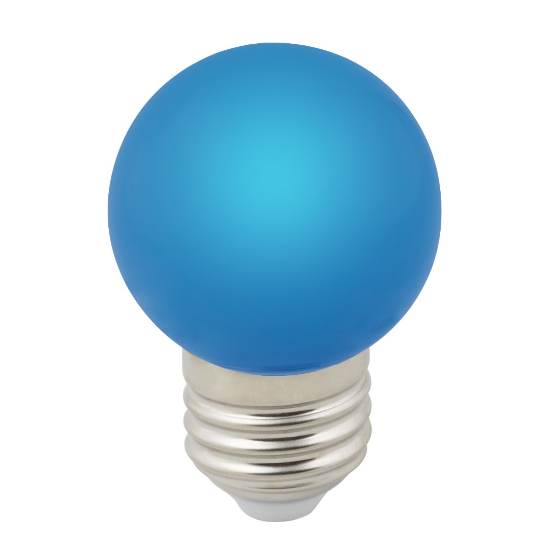 LED-G45-1W/BLUE/E27/FR/С Лампа декоративная светодиодная. Форма шар LED-G45-1W/BLUE/E27/FR/С Лампа декоративная светодиодная. Форма шар
