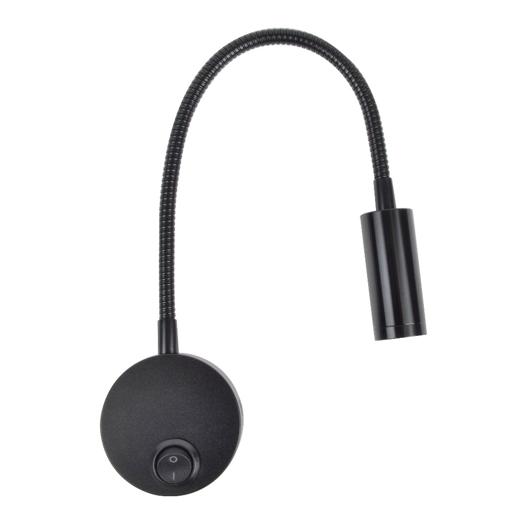 ULT-F21-3W/4000K IP20 BLACK Светильник светодиодный настенный гибкий для интерьерного освещения. 85- ULT-F21-3W/4000K IP20 BLACK Светильник светодиодный настенный гибкий для интерьерного освещения. 85-