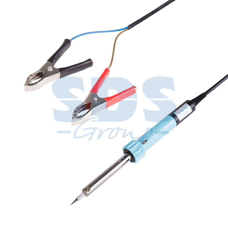 Паяльник с зажимами КРОКОДИЛ, 40Вт, 12В, блистер REXANT