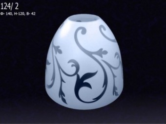 Плафон Этюд 124 вьюн белый Е27 d140 h120 b42