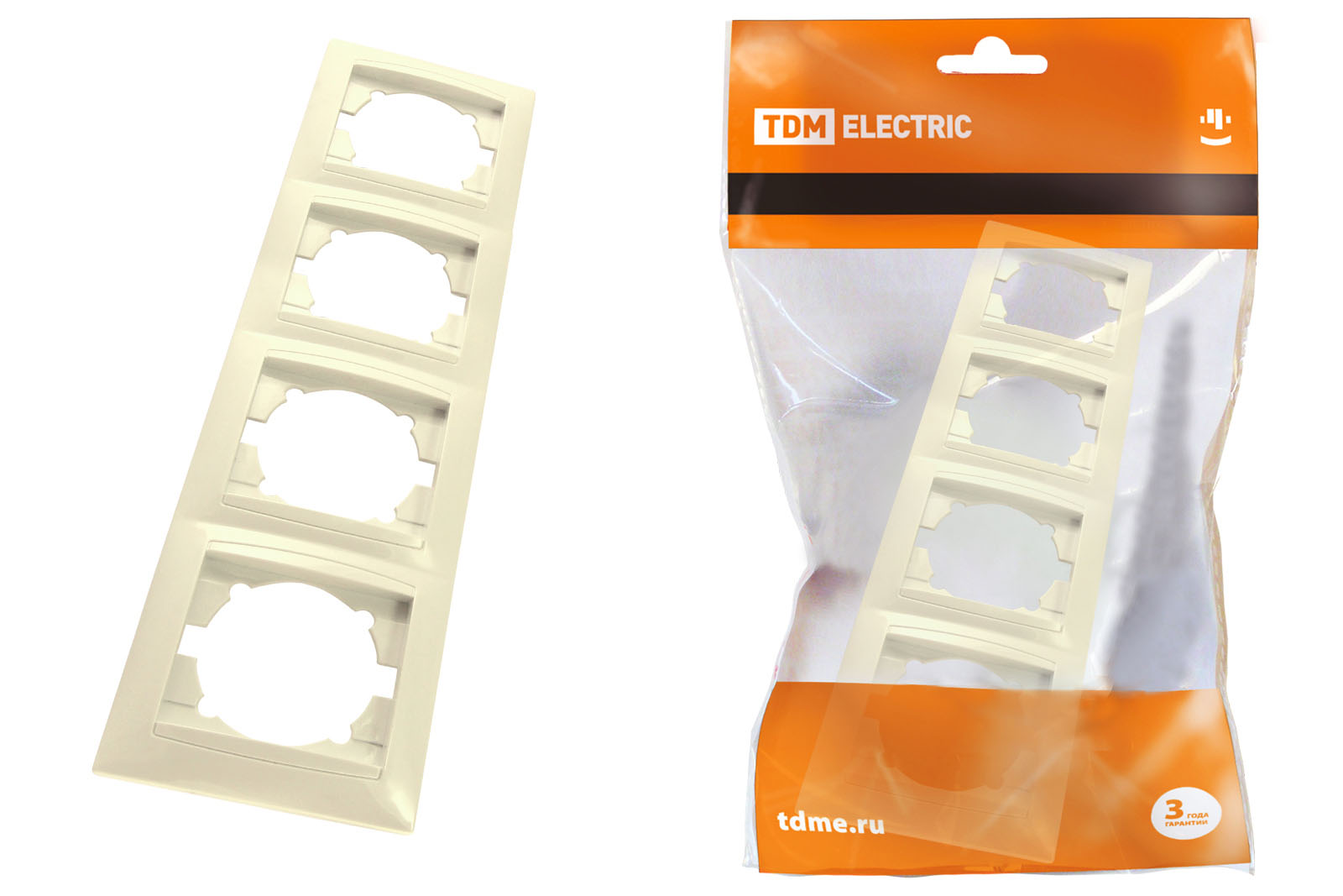 Рамка 4-х постовая горизонтальная сл. кость Лама